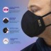 Gauryog Essentials Non-Washable N95 Anti-Pollution Mask (Black, Pack of 5)